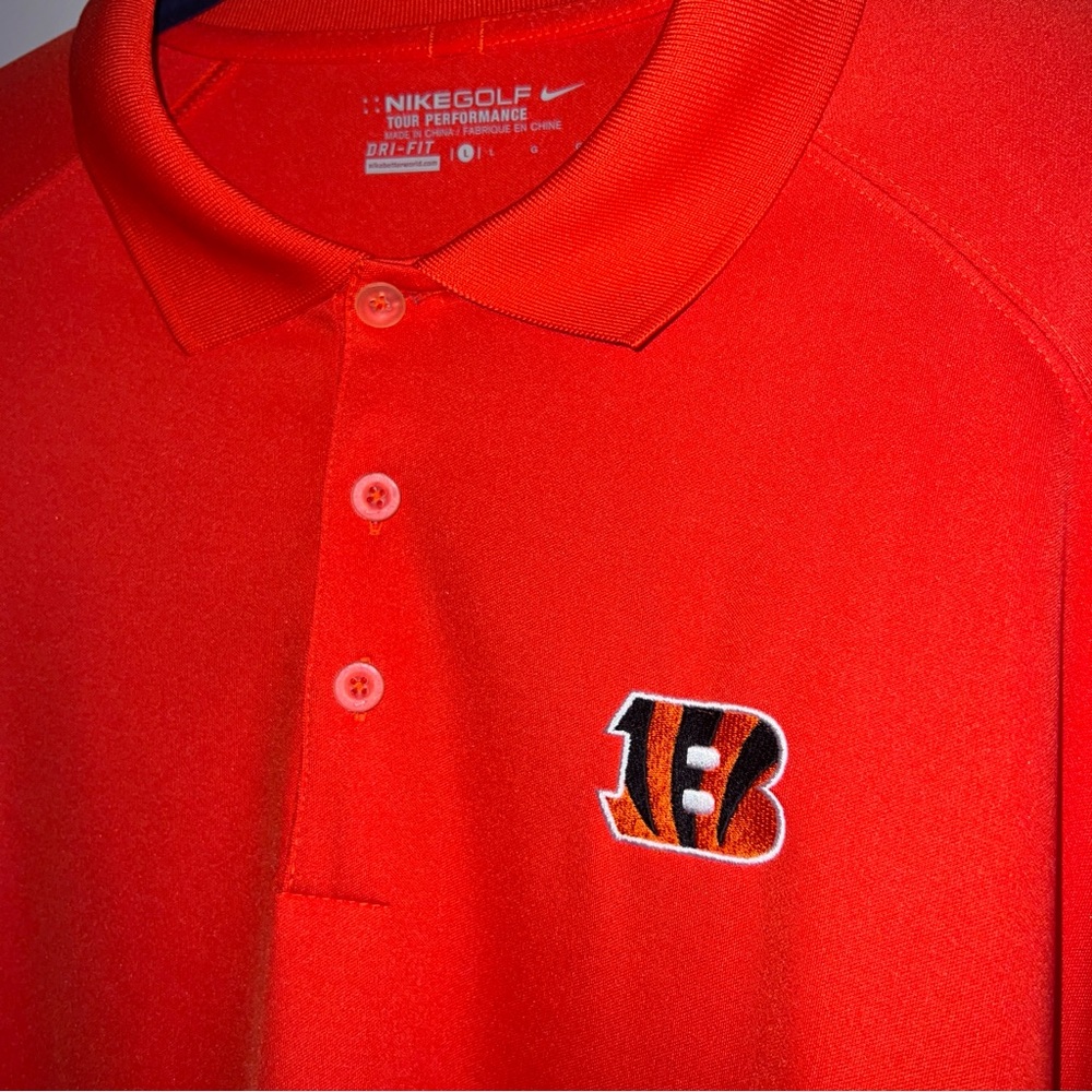 Nike Golf | Cincinnati Bengals Dri-FIT Polo | Men’s Size L | Orange